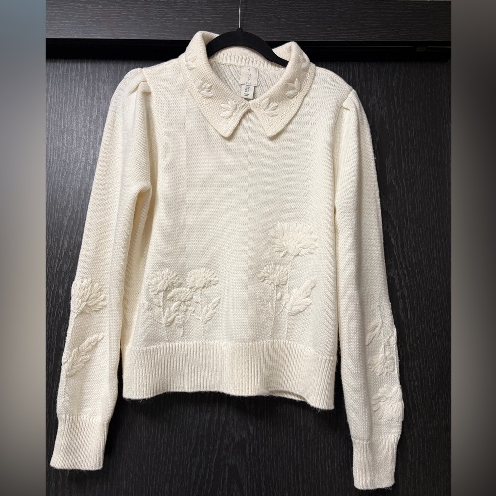 Joie Ivory Floral Sweater